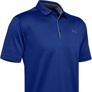 Under Armour Short Sleeve Polo Royal Blue Size XL